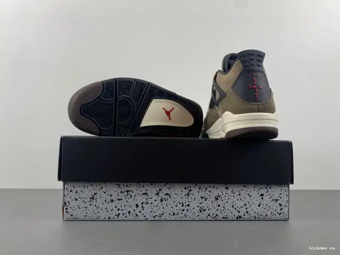 Cheap Kickmax Scott AJ4-882335 Travis Retro 4 x Brown Air TS Jordan 0430